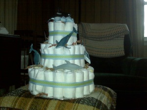 Stefanie's diaper cake side 2